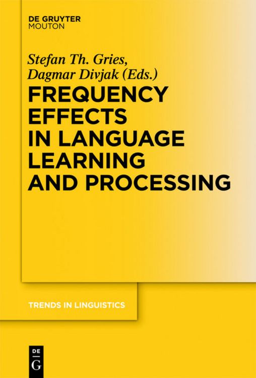 Produktbild: Frequency Effects in Language Learning and Processing
