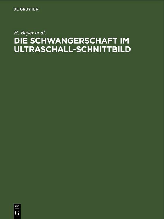 Produktbild: Die Schwangerschaft im Ultraschall-Schnittbild