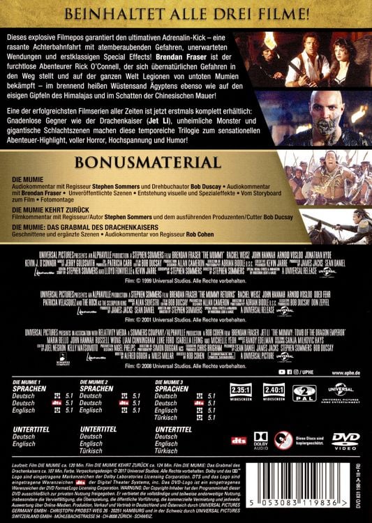 Produktbild: Die Mumie - Trilogy [3 DVDs]
