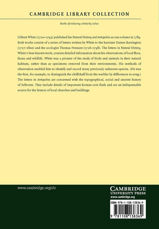 Produktbild: The Natural History and Antiquities of Selborne, in the County of Southampton