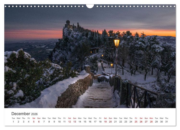 Produktbild: San Marino The oldest Republic in the world (Wall Calendar 2026 DIN A3 landscape), CALVENDO 12 Month Wall Calendar