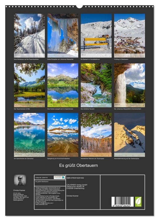 Produktbild: Es gr&uuml;&szlig;t Obertauern (hochwertiger Premium Wandkalender 2026 DIN A2 hoch), Kunstdruck in Hochglanz