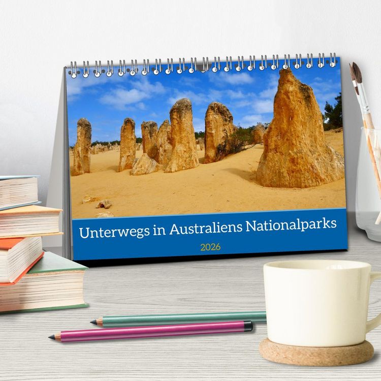Produktbild: Unterwegs in Australiens Nationalparks (Tischkalender 2026 DIN A5 quer), CALVENDO Monatskalender