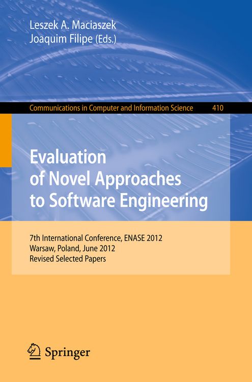 Produktbild: Evaluation of Novel Approaches to Software Engineering