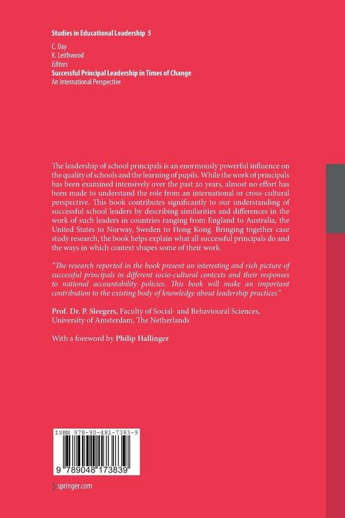 Produktbild: Successful Principal Leadership in Times of Change