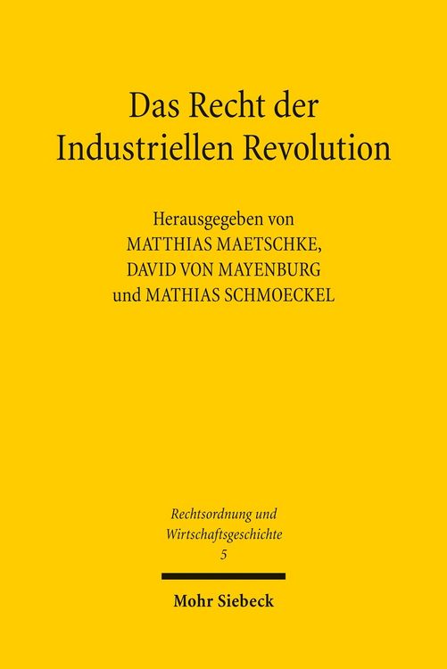 Produktbild: Das Recht der Industriellen Revolution