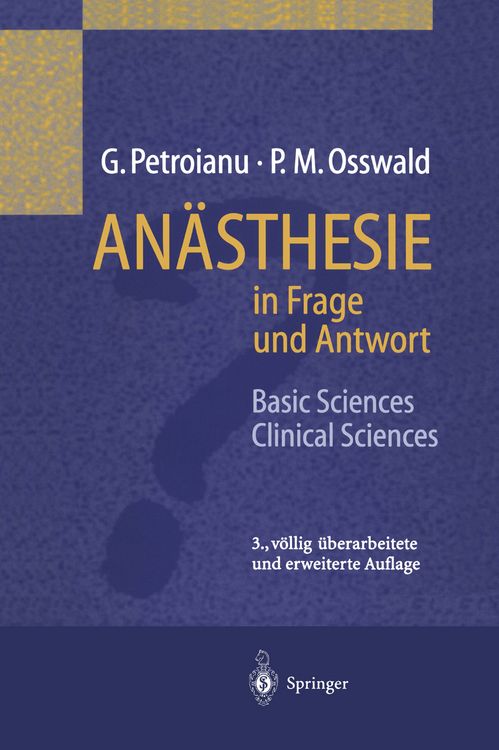 Produktbild: An&auml;sthesie in Frage und Antwort