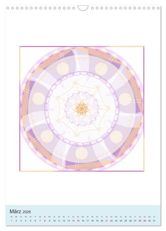 Produktbild: Transluzent-Mandalas (Wandkalender 2026 DIN A3 hoch), CALVENDO Monatskalender