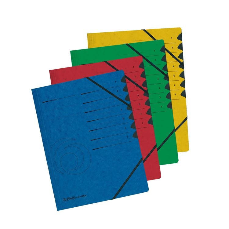 Produktbild: Herlitz Ordnungsmappe Register 1-7 blau