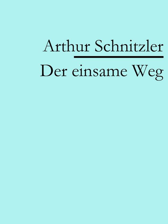 Produktbild: Der einsame Weg