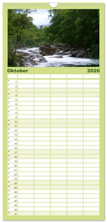Produktbild: Familienplaner 2026 - Australien mit 5 Spalten (Wandkalender, 21 x 45 cm) CALVENDO