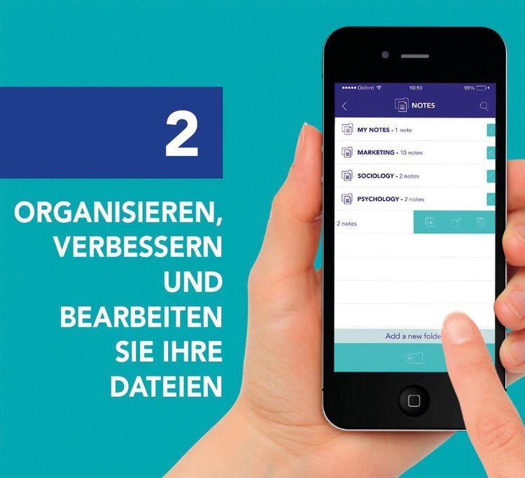 Produktbild: OXFORD Studium A4+ Polypropylen doppelspiralgebundenes Organiserbook, 5 mm kariert, 80 Blatt, SCRIBZEE&reg; kompatibel, 1 St&uuml;ck sortiert