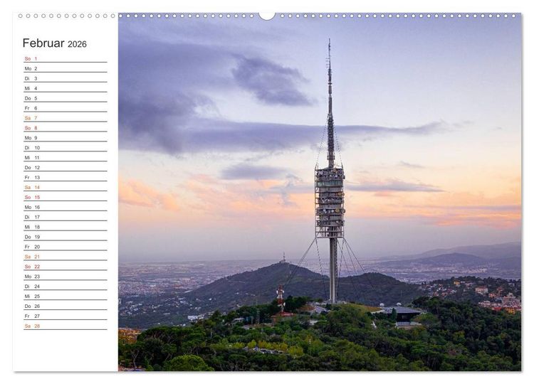Produktbild: Metropole Barcelona (Wandkalender 2026 DIN A2 quer), CALVENDO Monatskalender