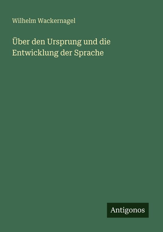 Produktbild: &Uuml;ber den Ursprung und die Entwicklung der Sprache