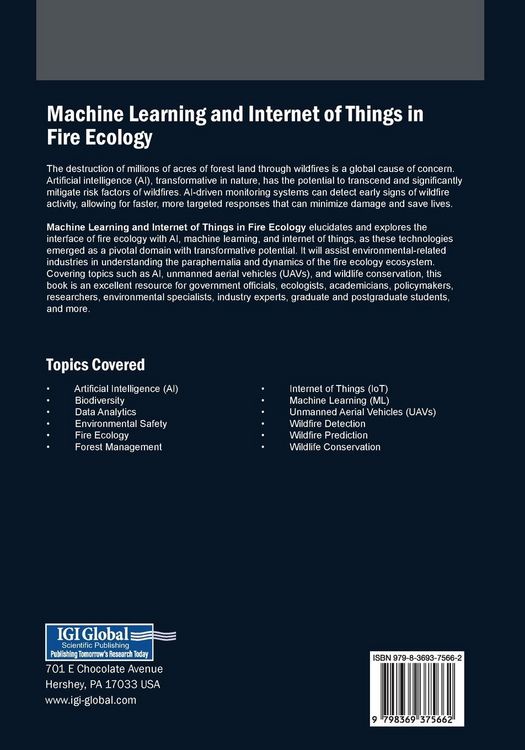 Produktbild: Machine Learning and Internet of Things in Fire Ecology