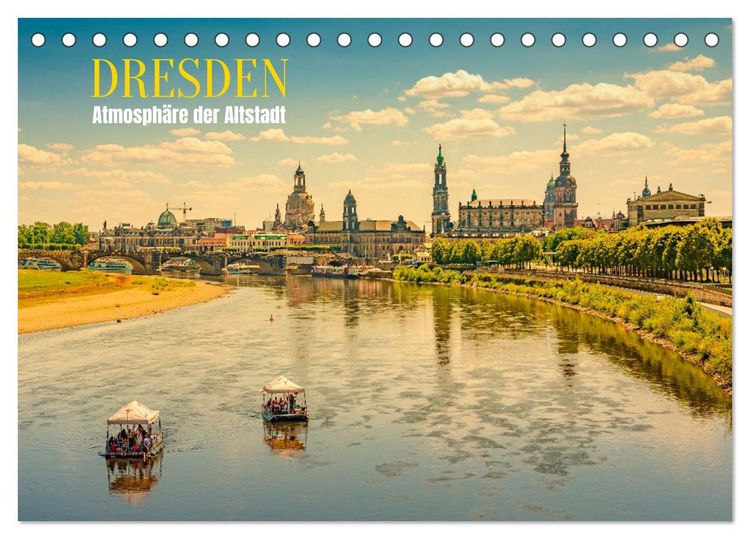 Produktbild: Dresden, Atmosph&auml;re der Altstadt (Tischkalender 2026 DIN A5 quer), CALVENDO Monatskalender