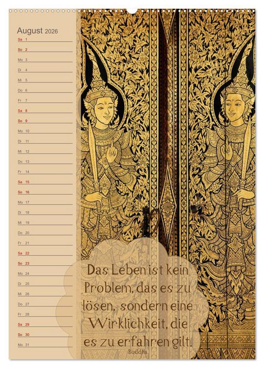 Produktbild: Tempelsch&auml;tze (Wandkalender 2026 DIN A2 hoch), CALVENDO Monatskalender