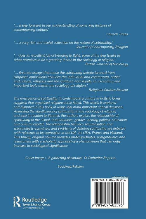 Produktbild: A Sociology of Spirituality