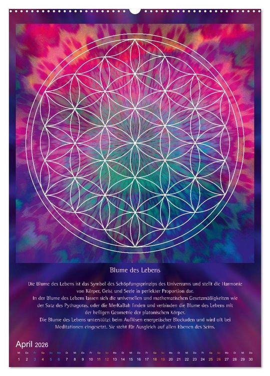 Produktbild: Heilige Geometrie und Bilder der Neuen Zeit (hochwertiger Premium Wandkalender 2026 DIN A2 hoch), Kunstdruck in Hochglanz