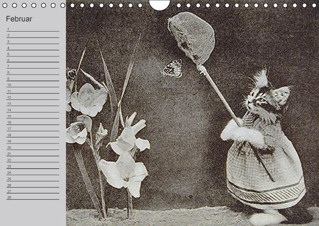 Produktbild: Katzen und Hunde - Nostalgie auf Pfoten (Wandkalender immerw&auml;hrend DIN A4 quer)