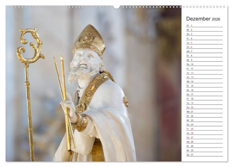 Produktbild: Vierzehnheiligen (hochwertiger Premium Wandkalender 2026 DIN A2 quer), Kunstdruck in Hochglanz