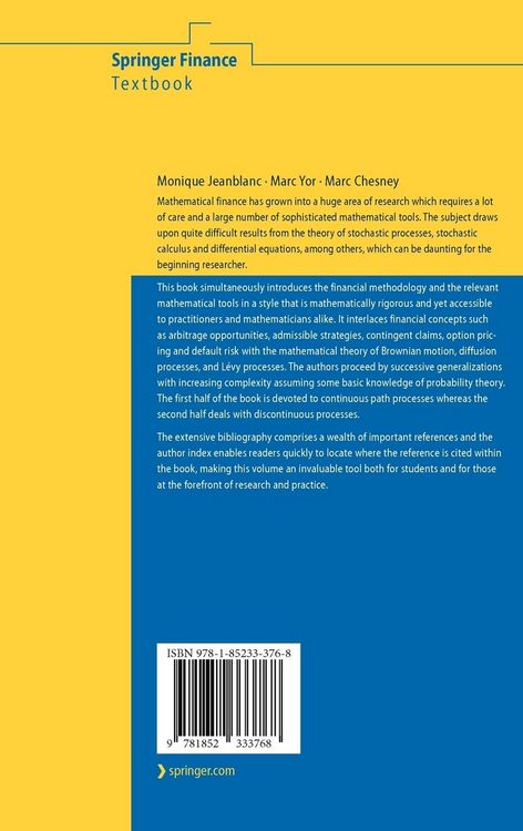 Produktbild: Mathematical Methods for Financial Markets
