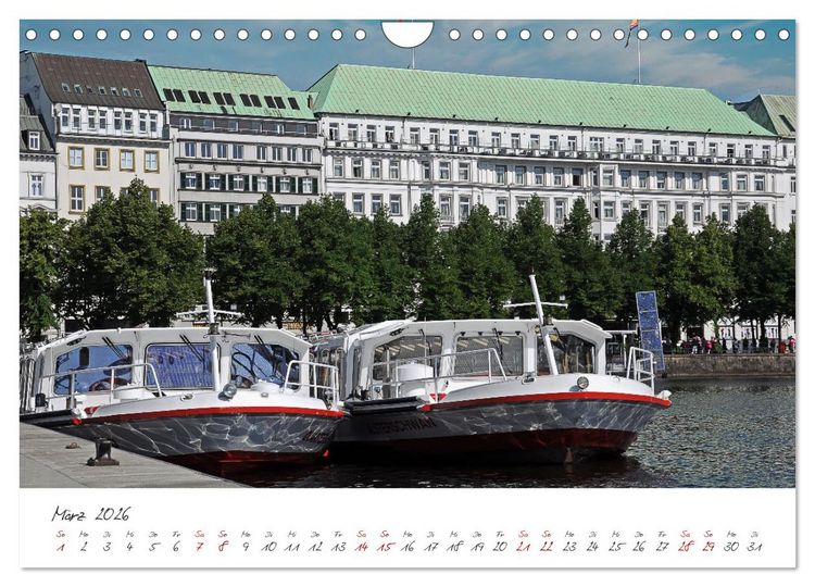 Produktbild: Alsteransichten in Hamburg (Wandkalender 2026 DIN A4 quer), CALVENDO Monatskalender