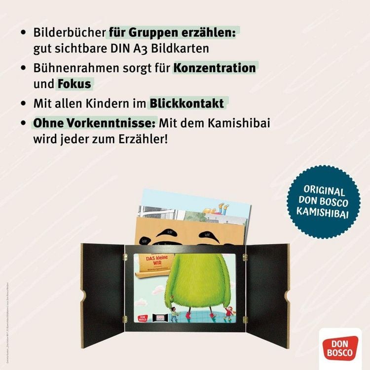 Produktbild: Emma - Ohne dich w&auml;r' die Welt nur halb so sch&ouml;n! Kamishibai Bildkartenset