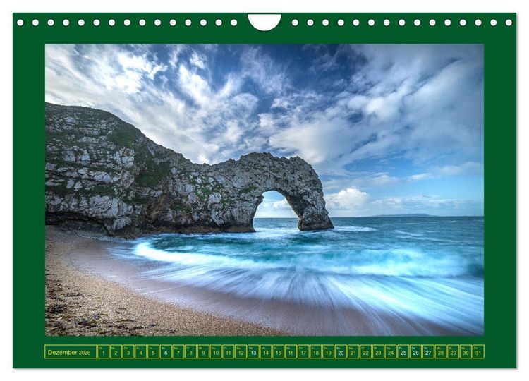 Produktbild: Rundreise: Dorset in sieben Tagen (Wandkalender 2026 DIN A4 quer), CALVENDO Monatskalender