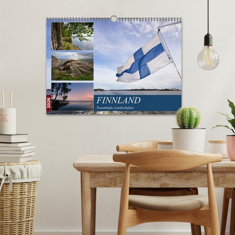 Produktbild: FINNLAND Traumhafte Landschaften (Wandkalender 2026 DIN A3 quer), CALVENDO Monatskalender