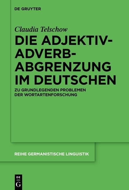Produktbild: Die Adjektiv-Adverb-Abgrenzung im Deutschen