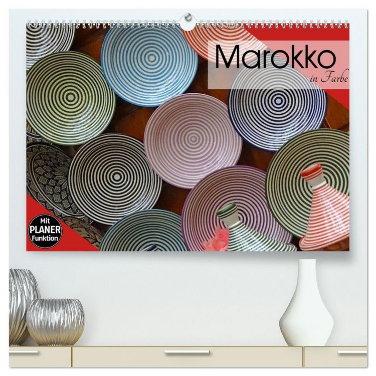 Produktbild: Marokko in Farbe (hochwertiger Premium Wandkalender 2026 DIN A2 quer), Kunstdruck in Hochglanz