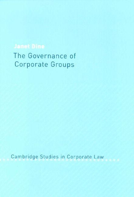Produktbild: The Governance of Corporate Groups