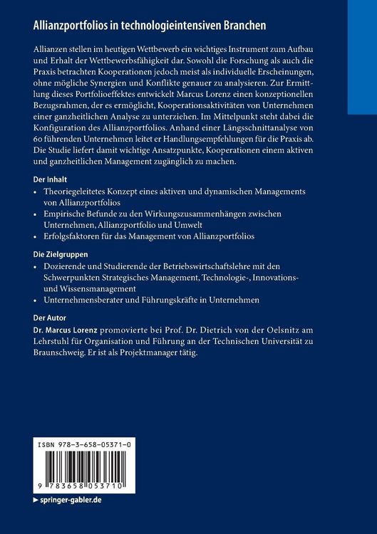 Produktbild: Allianzportfolios in technologieintensiven Branchen