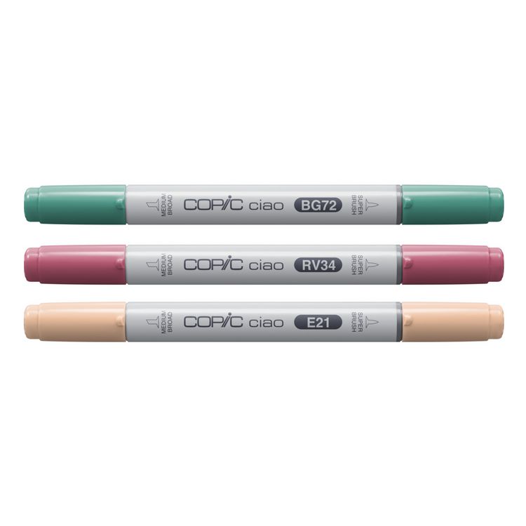 Produktbild: Copic Marker Set Ciao LAYER&MIX Vibrant Palette 3 St&uuml;ck Faltschachtel