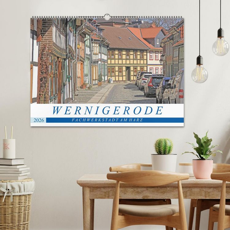 Produktbild: Wernigerode - Fachwerkstadt am Harz (Wandkalender 2026 DIN A2 quer), CALVENDO Monatskalender
