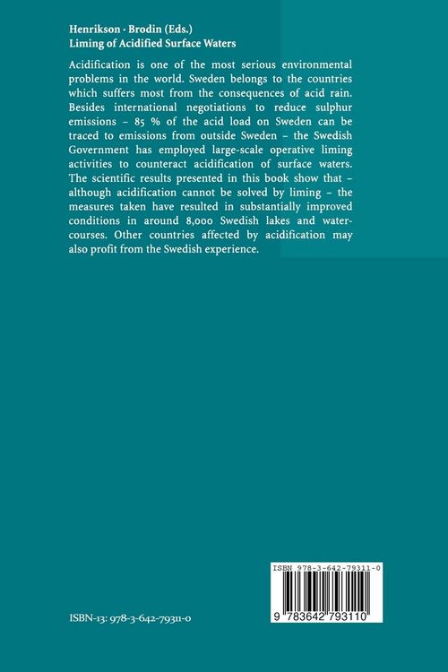 Produktbild: Liming of Acidified Surface Waters