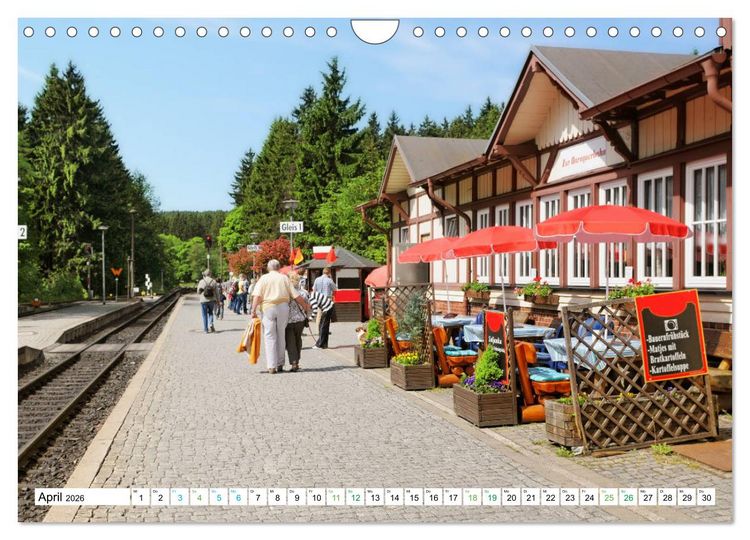 Produktbild: Harz - Ausflugsziele vom Brocken bis Sangerhausen (Wandkalender 2026 DIN A4 quer), CALVENDO Monatskalender
