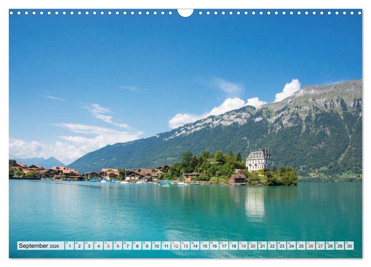 Produktbild: Der Brienzersee - Im Herzen des Berner Oberlandes (Wandkalender 2026 DIN A3 quer), CALVENDO Monatskalender
