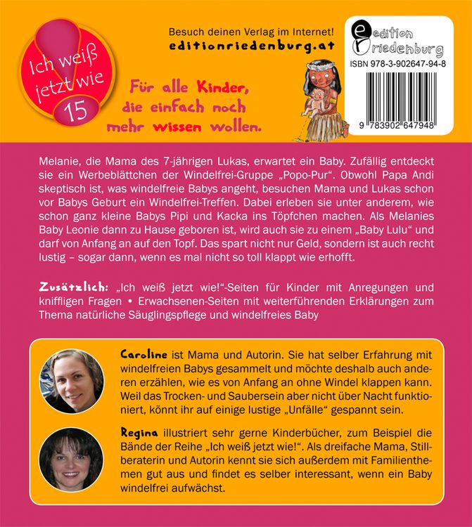 Produktbild: Baby Lulu kann es schon! Das Kindersachbuch zum Thema nat&uuml;rliche S&auml;uglingspflege und windelfreies Baby