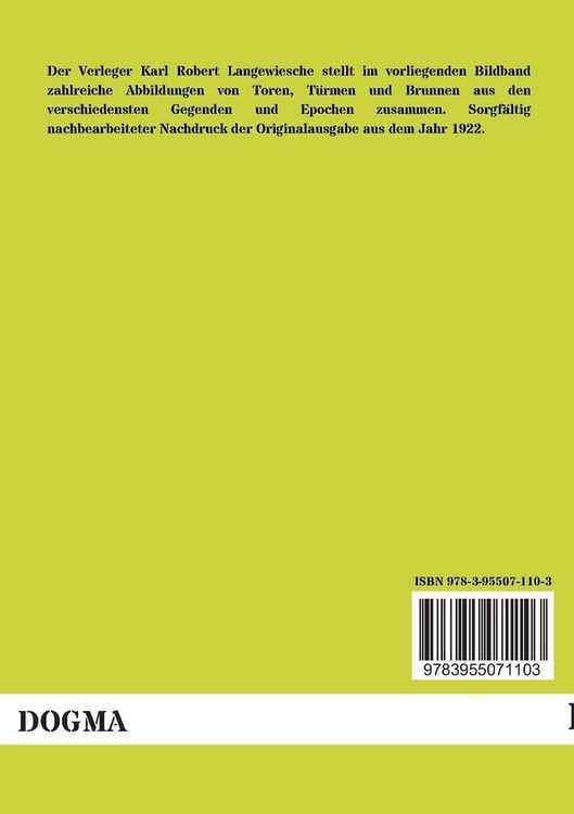 Produktbild: Tore, T&uuml;rme und Brunnen aus vier Jahrhunderten deutscher Vergangenheit