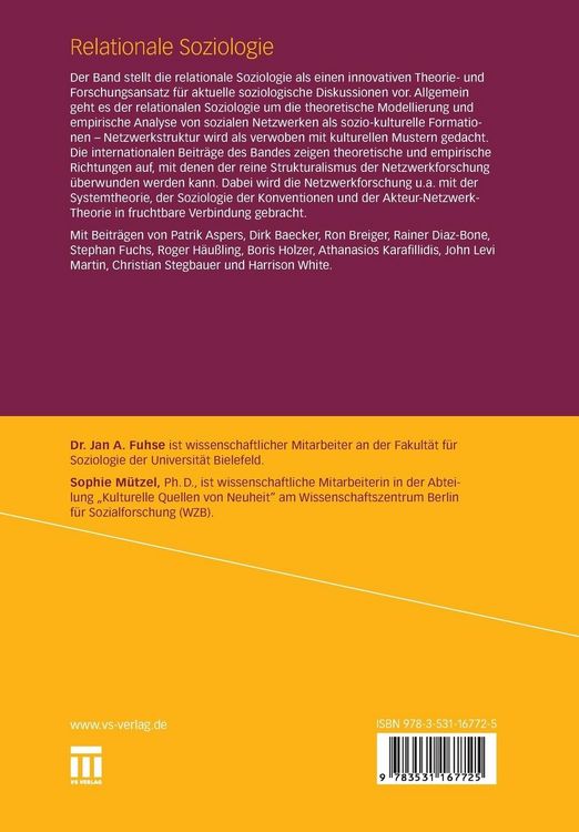 Produktbild: Relationale Soziologie