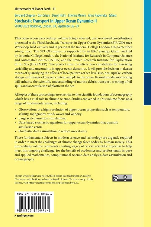 Produktbild: Stochastic Transport in Upper Ocean Dynamics II