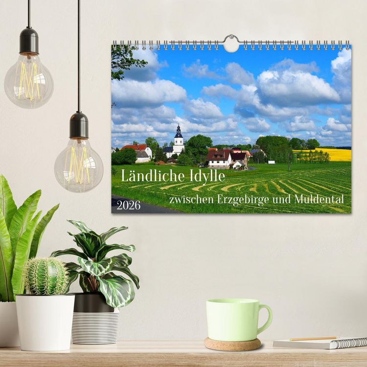 Produktbild: L&auml;ndliche Idylle zwischen Erzgebirge und Muldental (Wandkalender 2026 DIN A4 quer), CALVENDO Monatskalender