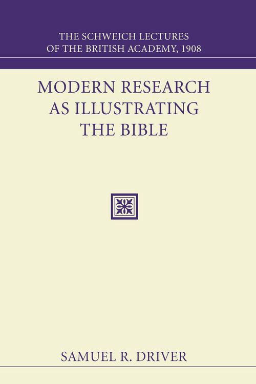 Produktbild: Modern Research as Illustrating the Bible