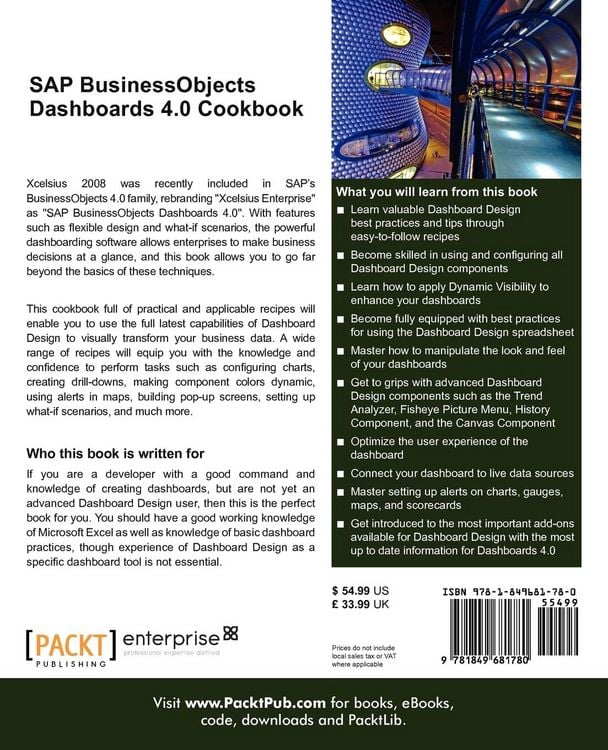 Produktbild: SAP Businessobjects Dashboards 4.0 Cookbook
