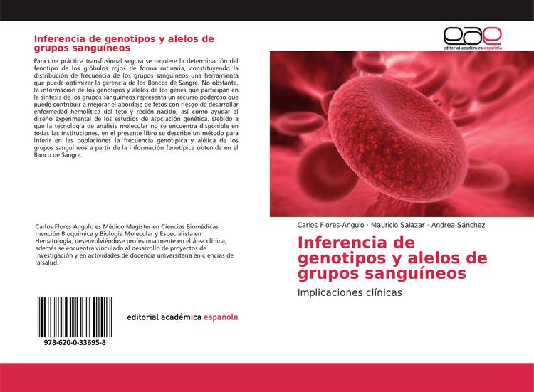 Produktbild: Inferencia de genotipos y alelos de grupos sangu&iacute;neos