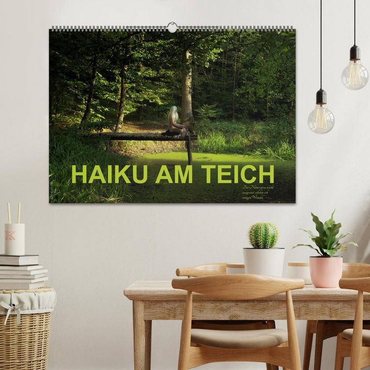 Produktbild: HAIKU AM TEICH (Wandkalender 2026 DIN A2 quer), CALVENDO Monatskalender