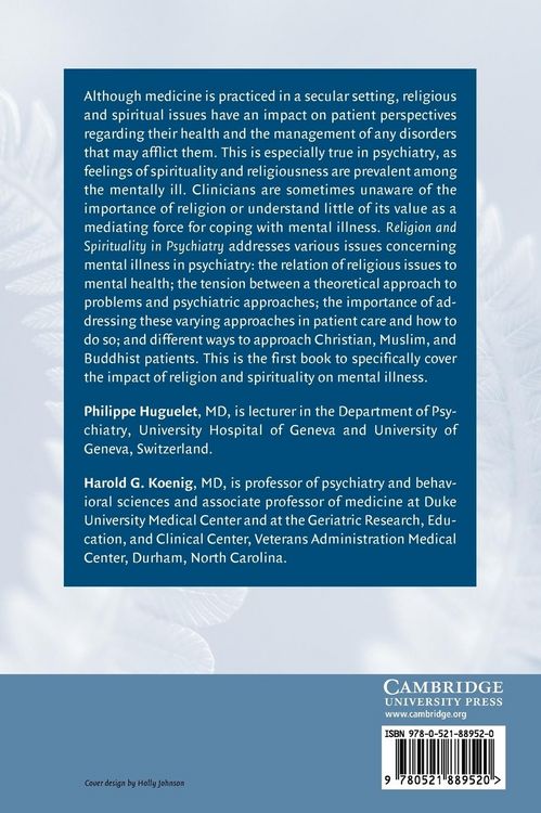 Produktbild: Religion and Spirituality in Psychiatry