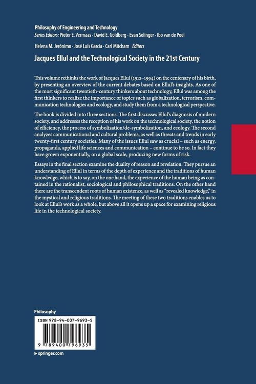 Produktbild: Jacques Ellul and the Technological Society in the 21st Century